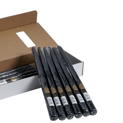 elegant black 12 inch taper candle for decor