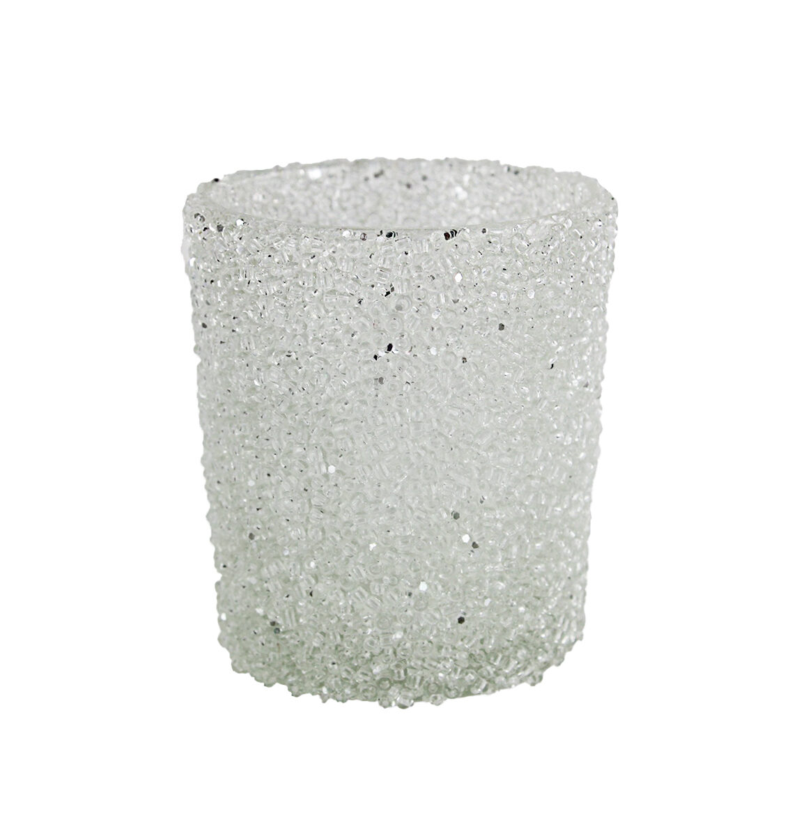 Frosted Sparkle Votive Candle Holder