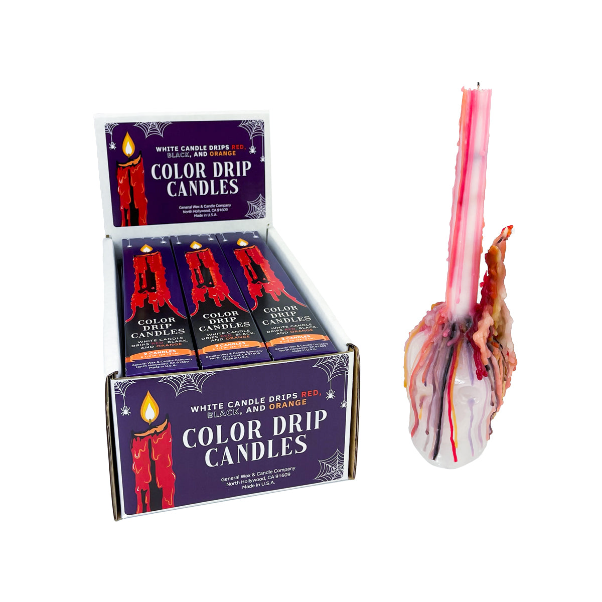 Halloween Color Drip Candles 2021