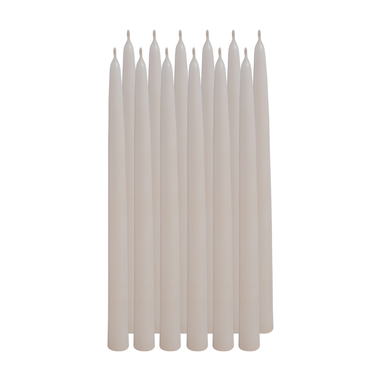 hand dipped ivory taper candle 12 inch