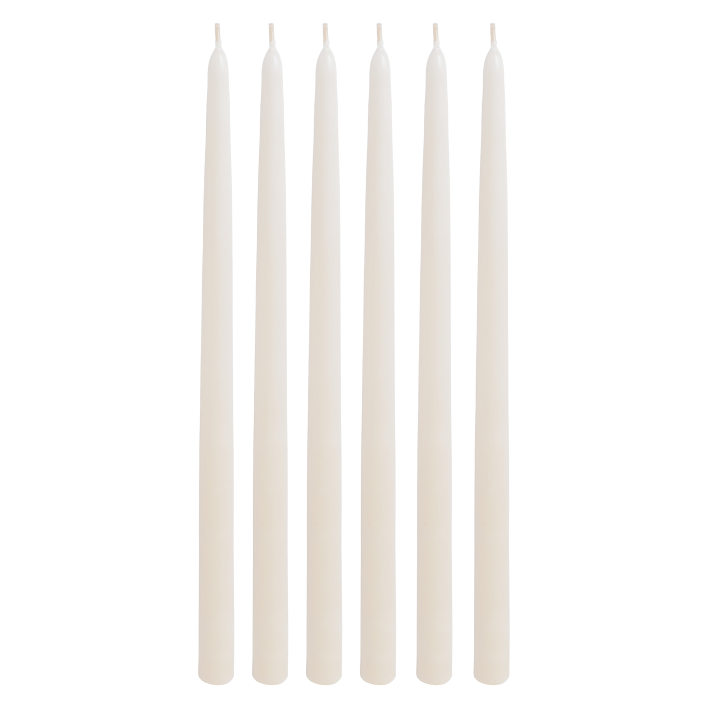 hand-dipped ivory taper candles 15 inch