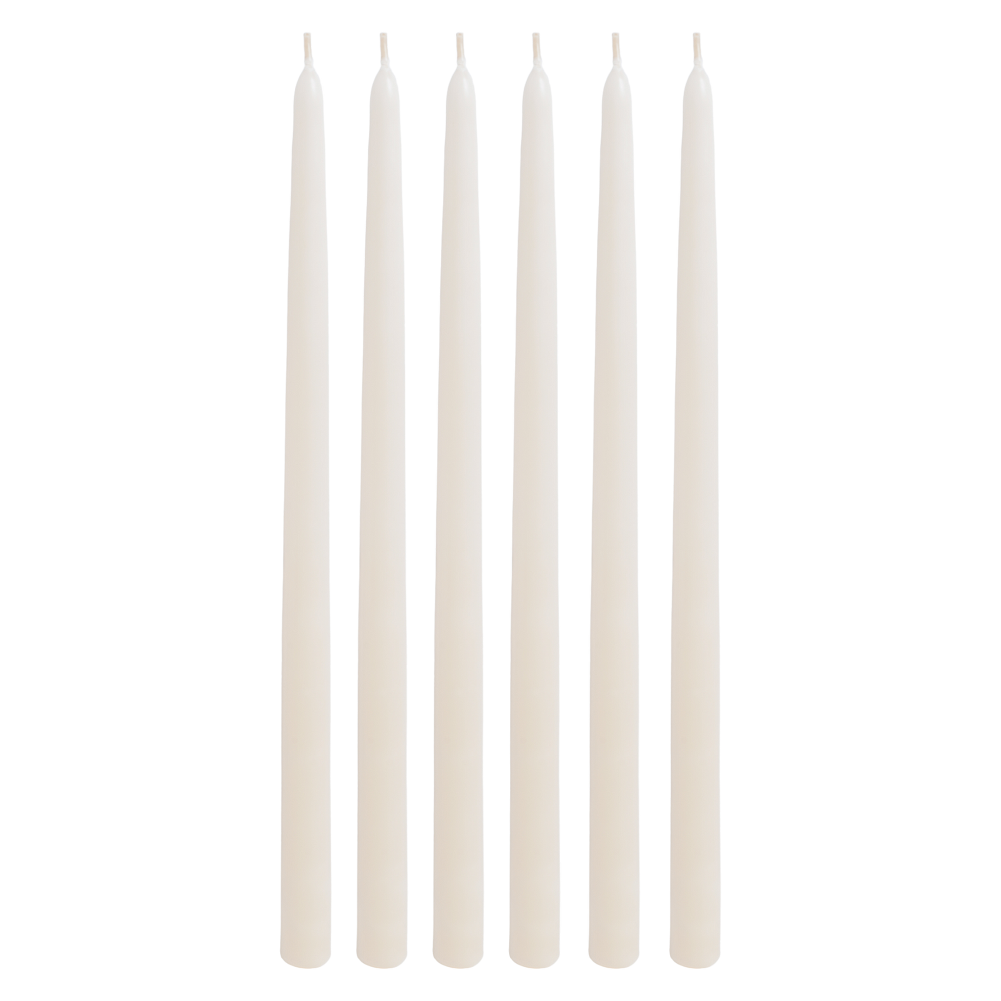 hand-dipped ivory taper candles 15 inch