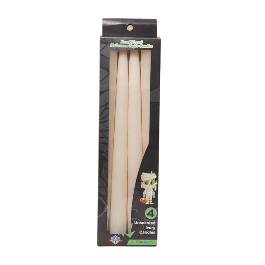 ivory taper candles