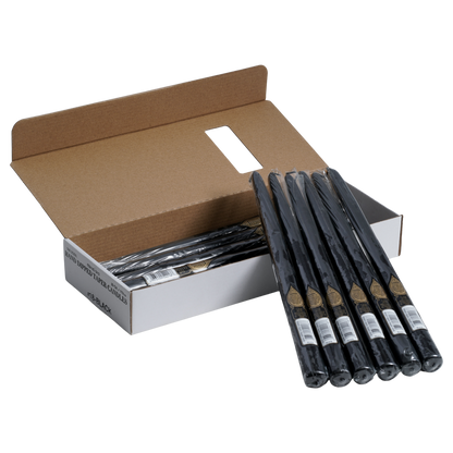 long black dinner taper candle 12 inch