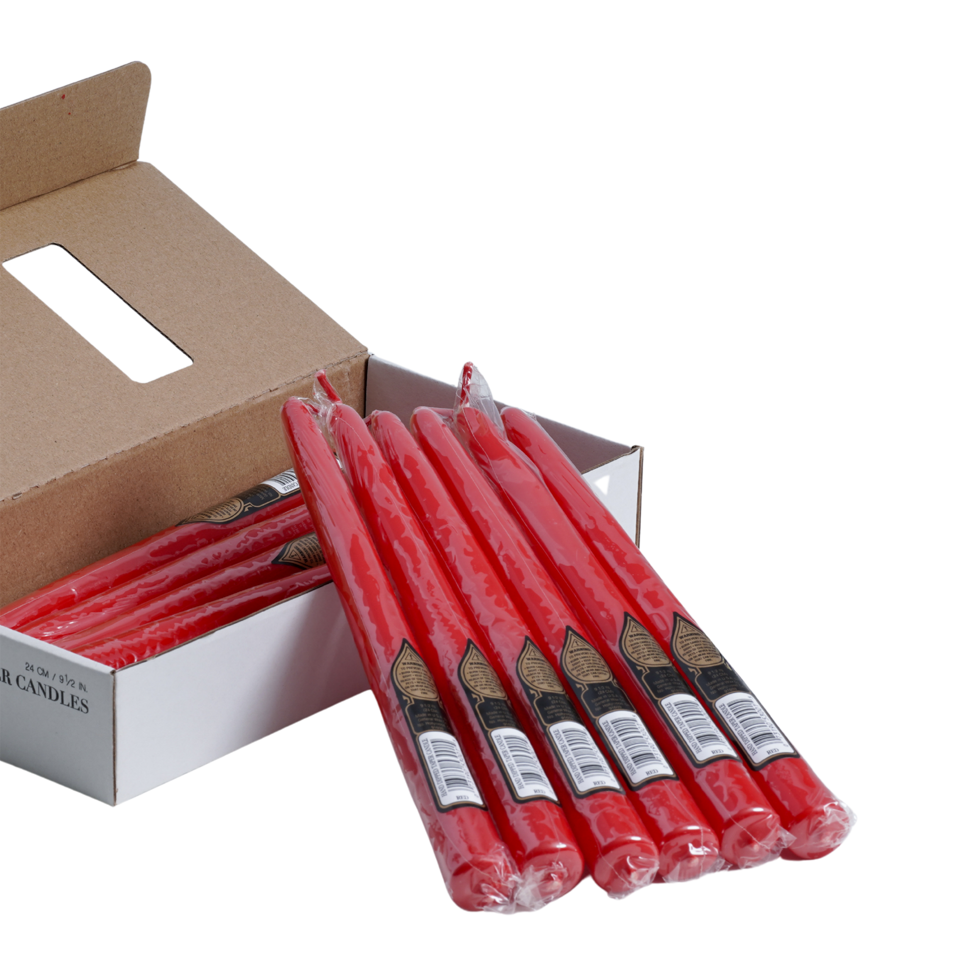 long red taper candles for centerpieces