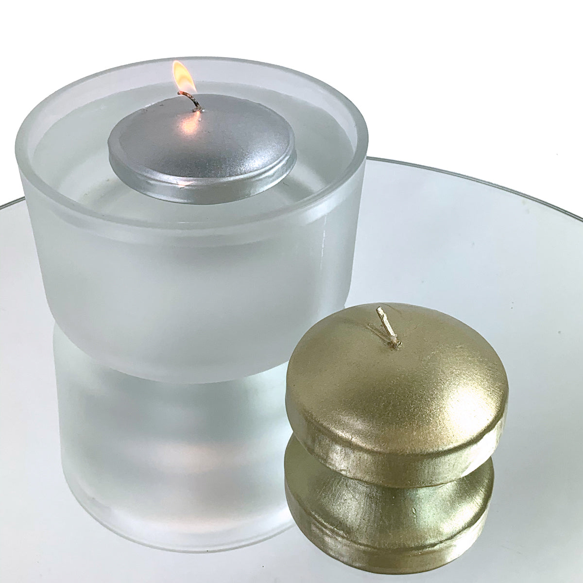 METALLIC FLOATING CANDLES