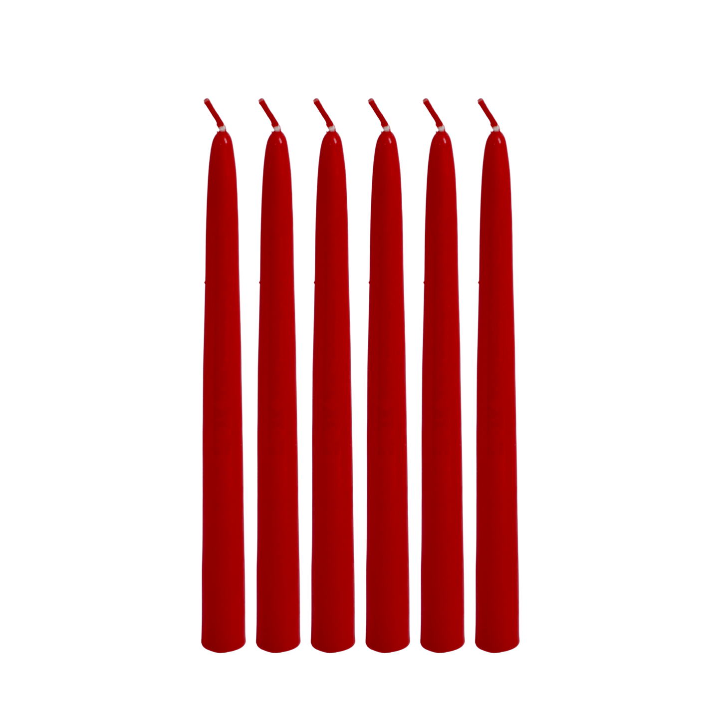 premium red wax taper candles
