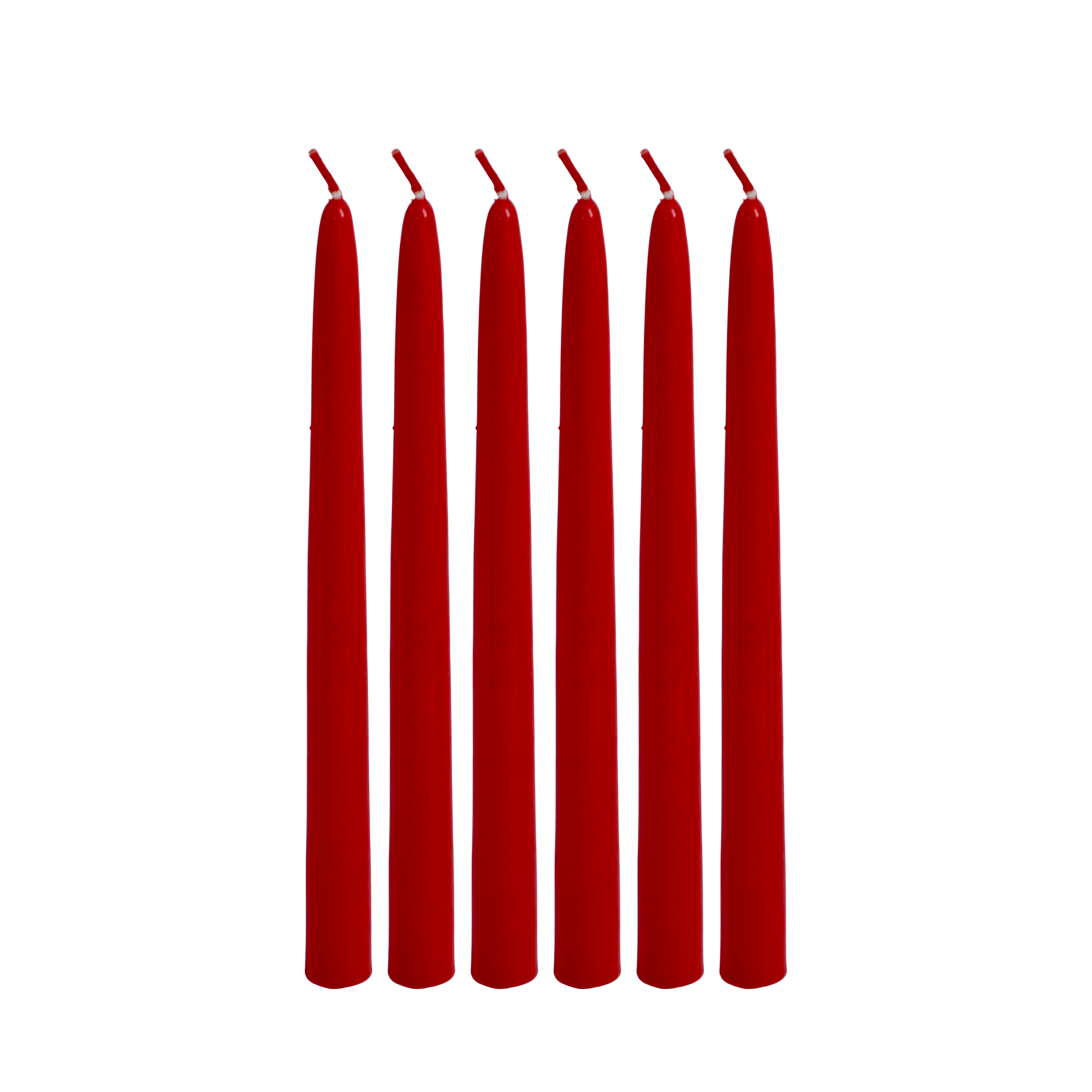 premium red wax taper candles