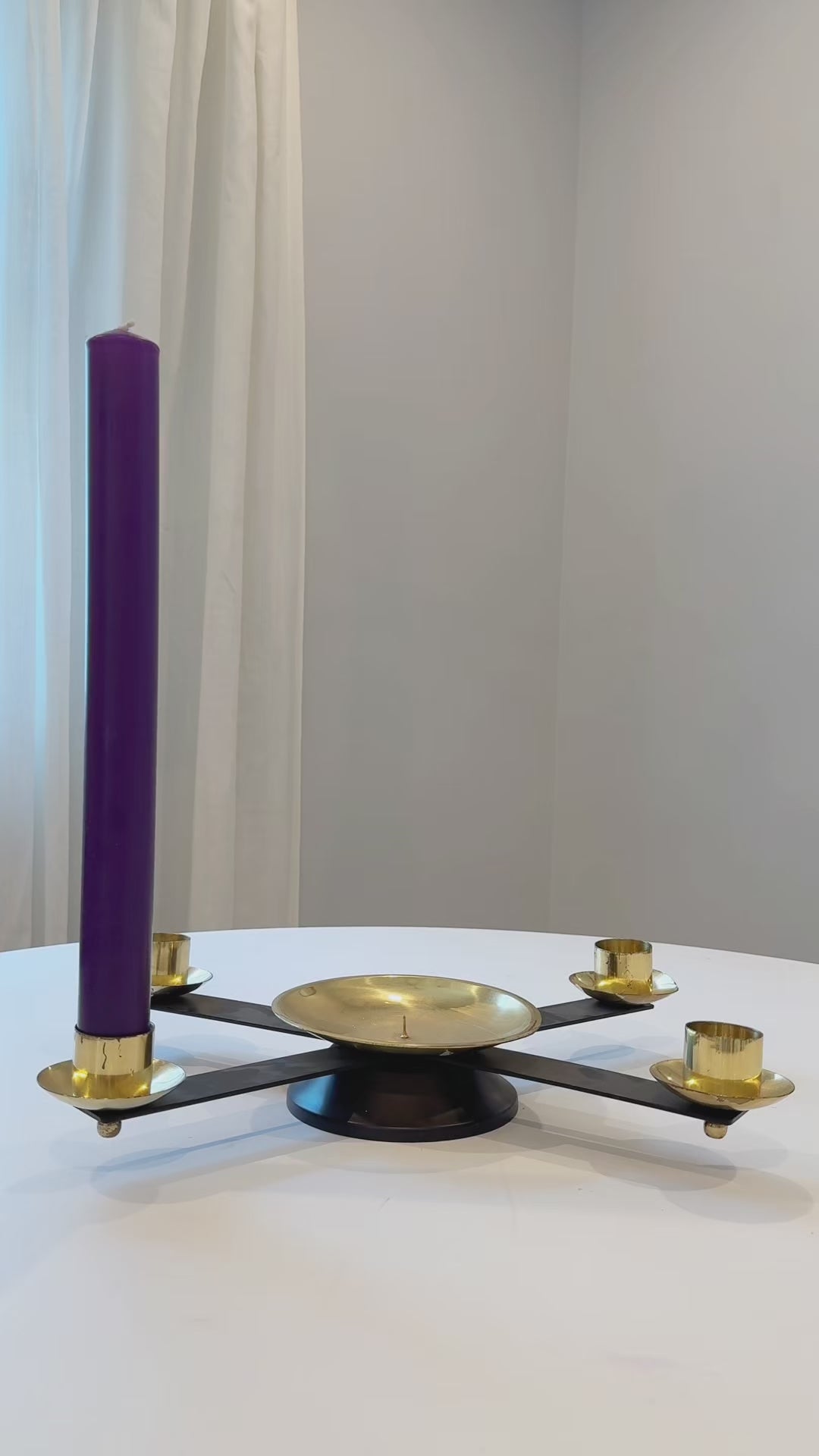 Advent taper candles