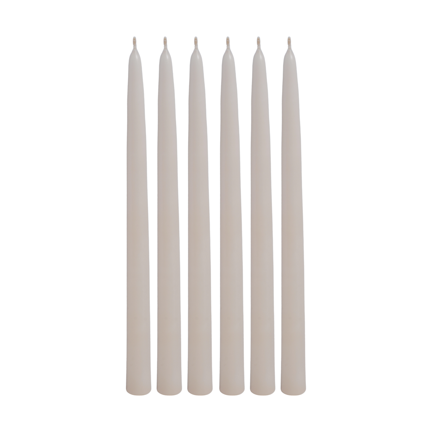 unscented 12 inch ivory taper candle