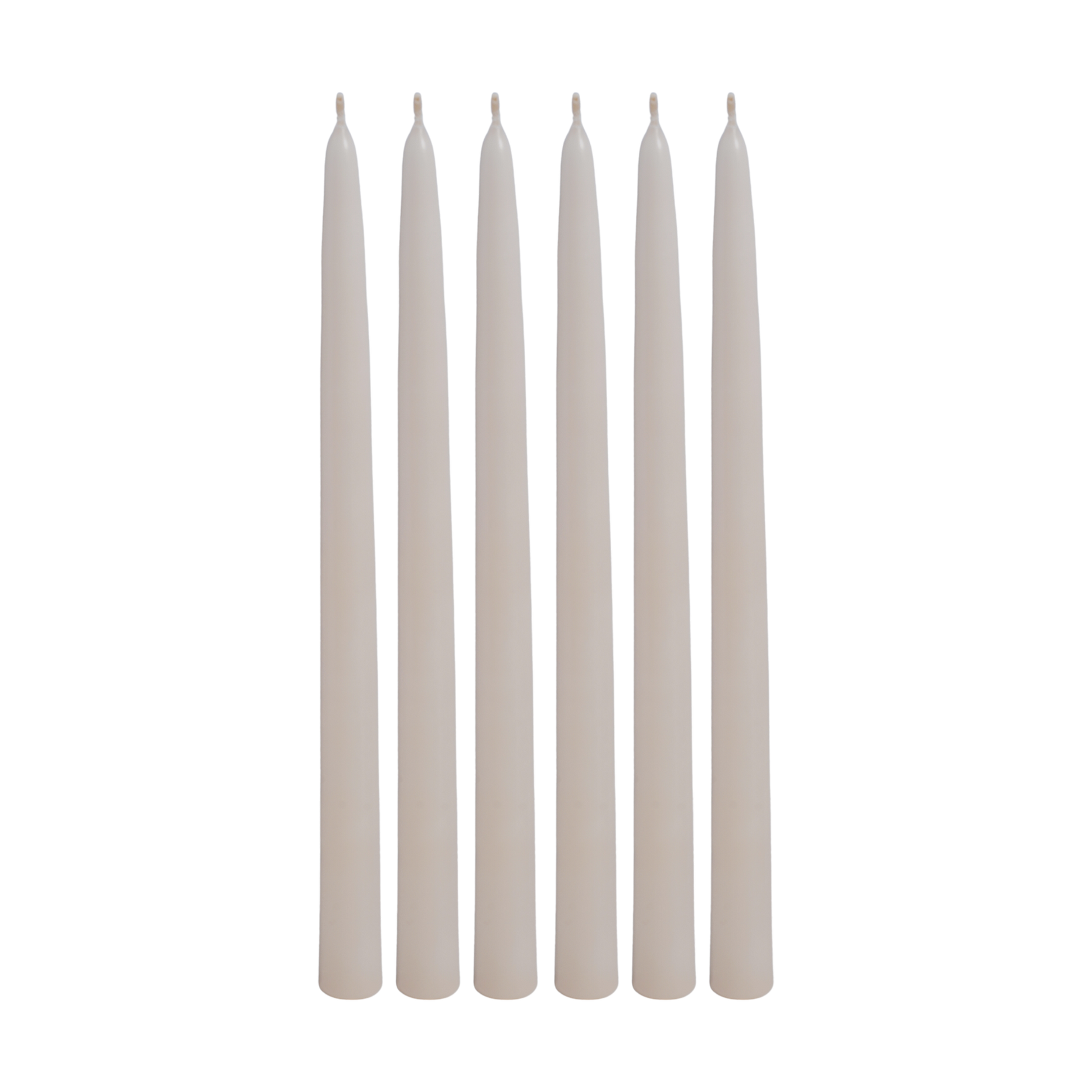 unscented 12 inch ivory taper candle