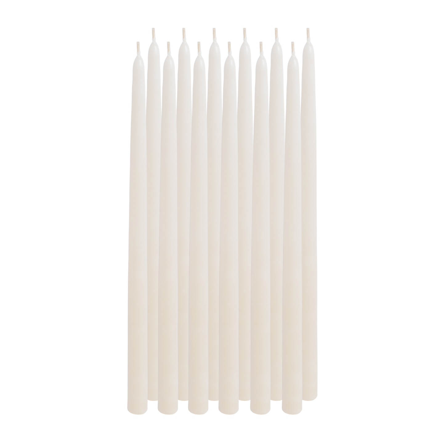 unscented 15 inch ivory taper candles