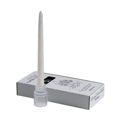 unscented ivory dinner taper candles